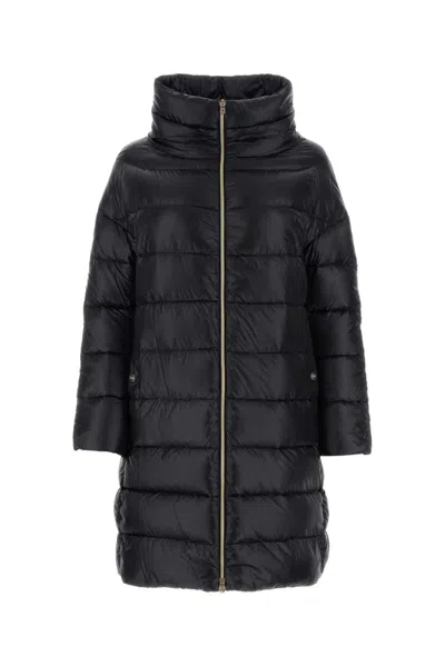 HERNO BLACK HIGH NECK DOWN JACKET
