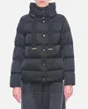 Herno Satin Cape Down Jacket In Black