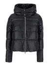 Herno Black Hooded Down Jacket In Nylon Woman In Black