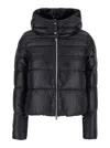 Herno Black Hooded Down Jacket In Nylon Woman In Black