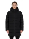 Herno Padded Horizontal Quilted Polyamide Down Jacket In Blue