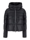 Herno Black Hooded Down Jacket In Nylon Woman In Black