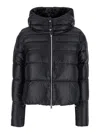 Herno Black Hooded Down Jacket In Nylon Woman In Black