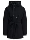 Herno Black Hooded Padded Coat In Black