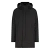 Herno Long Padded Coat With Knitted Collar Clothing In Black