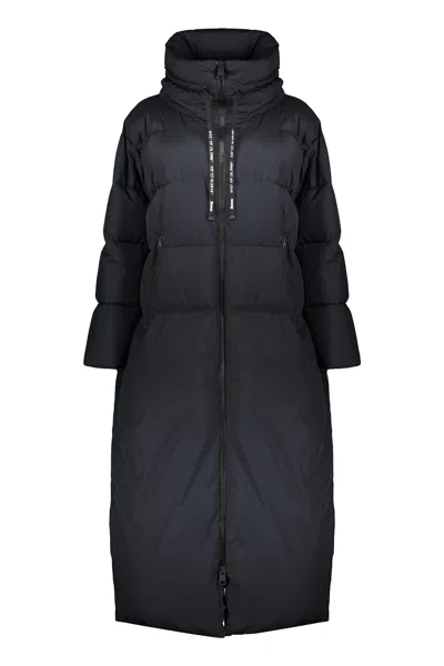 Herno Black Long Down Jacket With Hood
