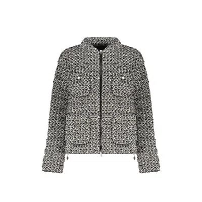 Herno Black Marabou Clothing In Gray