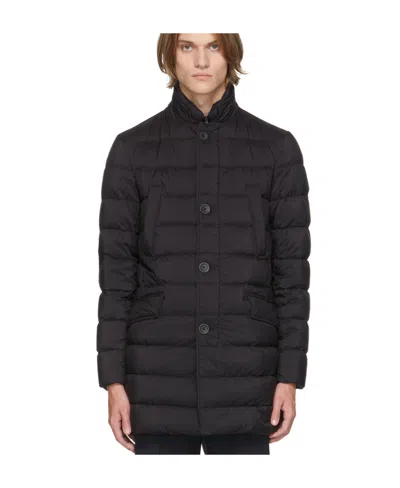 Herno Black Mid-length Quilted Down Jacket
