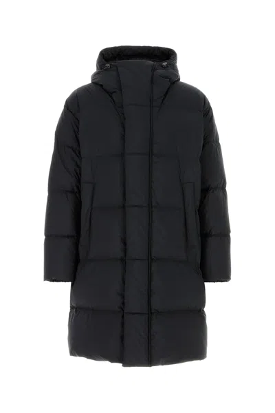 HERNO HERNO BLACK NYLON BLEND DOWN JACKET