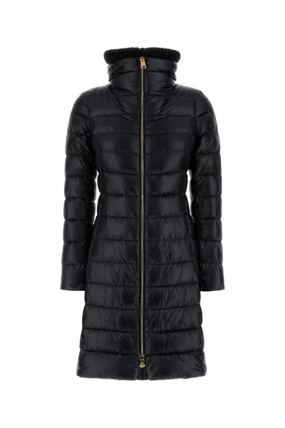 HERNO HERNO BLACK NYLON DOWN JACKET