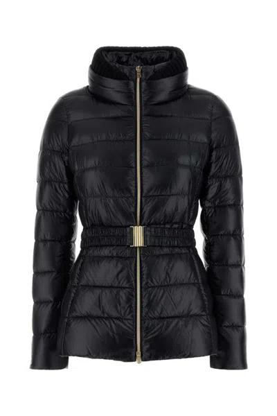 Herno Black Nylon Down Jacket