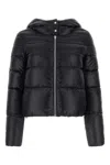 Herno Black Hooded Down Jacket In Nylon Woman In Black