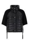 Herno Nylon Jacket Adjustable Straps High Collar In Black