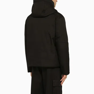 Herno Nylon Jacket With Hood And Side Pockets In Brown