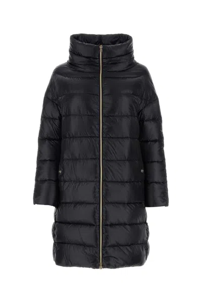 Herno Black High Neck Down Jacket