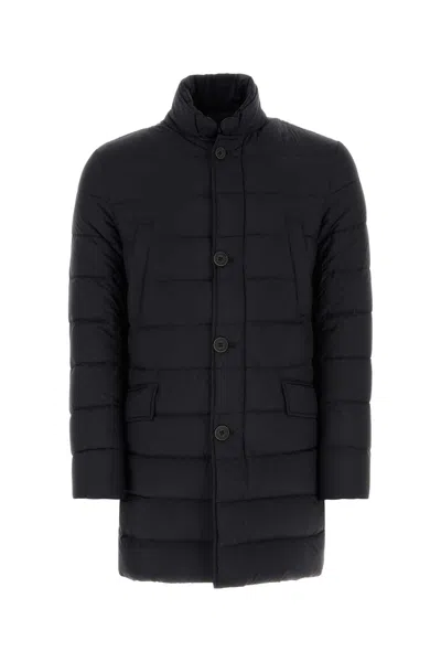 HERNO BLACK NYLON PADDED JACKET