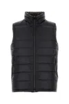 Herno Black Nylon Sleeveless Reversible Down Jacket In Black