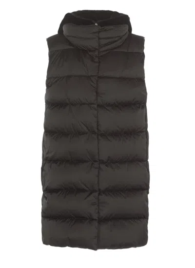 Herno Black Padded And Quilted Vest