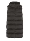 Herno Black Padded And Quilted Vest In Black