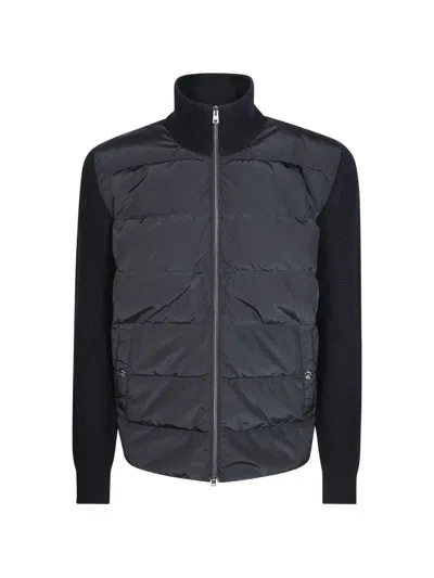 Herno Black Padded Cardigan