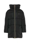 Herno Black Padded Jacket For Girl In Black