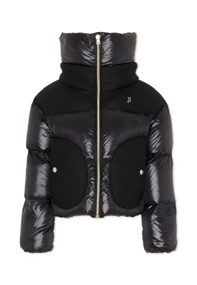 HERNO BLACK PADDED JACKET FOR GIRL