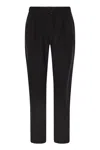 Herno Tech Wool Trousers In Black