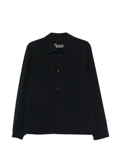 HERNO HERNO BLACK POLYAMIDE ELASTANE SHIRT
