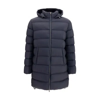 HERNO BLACK POLYAMIDE FULL-LENGTH JACKET