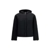 Herno Black Polyamide Shell Jacket In Blue