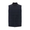 Herno Black Polyamide Sleveless Jacket In Black
