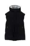 Herno Black Polyester Blend Sleeveless Down Jacket In Black