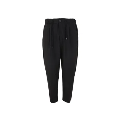 Herno Black Polyester Casual Pants