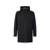 Herno Water-repellent Polyester Coat In Black