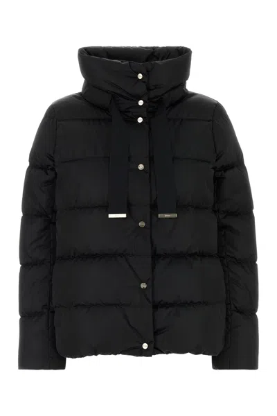 Herno Black Polyester Down Jacket