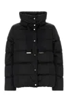 Herno Black Polyester Down Jacket In Black