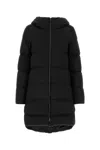 Herno A-shape Jacket In Arendelle And New Lady Faux Fur In Nero