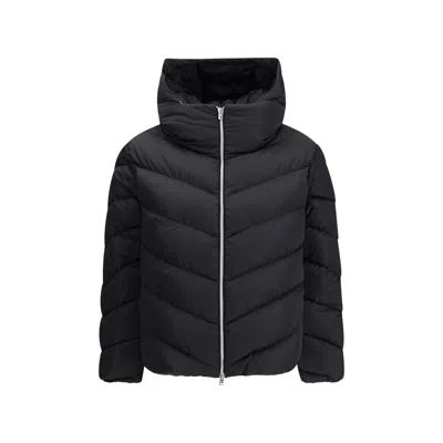 Herno Black Polyester Jackets And Coat