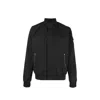 Herno Logo-patch Bomber Jacket In Black