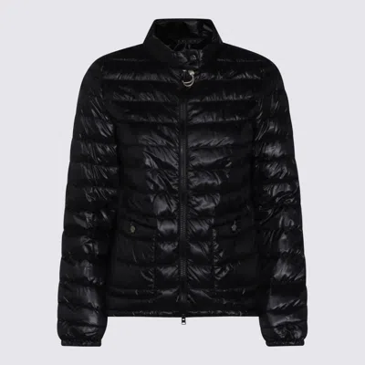 Herno Black Puffer Down Jacket In Multi