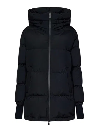 Herno Black Quilted Gore-tex Down Jacket
