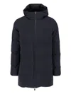 Herno Men Midi Hooded Down Jacket In Black