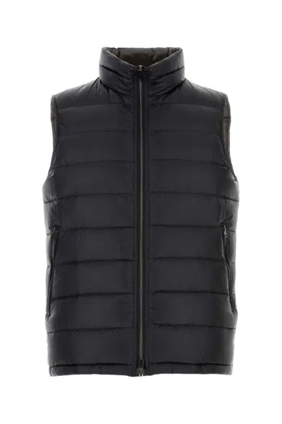 HERNO BLACK QUILTED JACKET