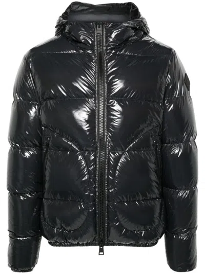 HERNO BLACK QUILTED JACKET