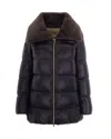 Herno Collared Padded Jacket In Black
