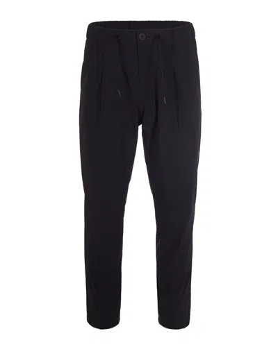 HERNO MEN BLACK REGULAR DRAWSTRING PANTS, 36 LUXURY PANTS FOR MEN DARVEYS