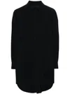 Herno Oversized Jacket In Black Stretch Nylon In Black