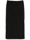 Herno Drawstring Midi Skirt In Black