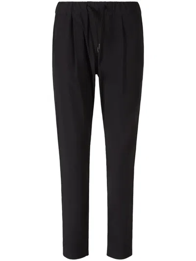Herno Black Sports Pants With Elastic Waist