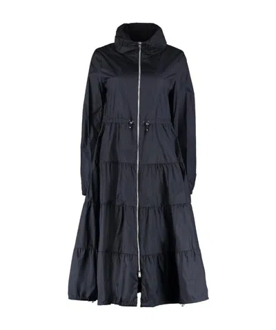 Herno Black Stand-neck Casual Coat